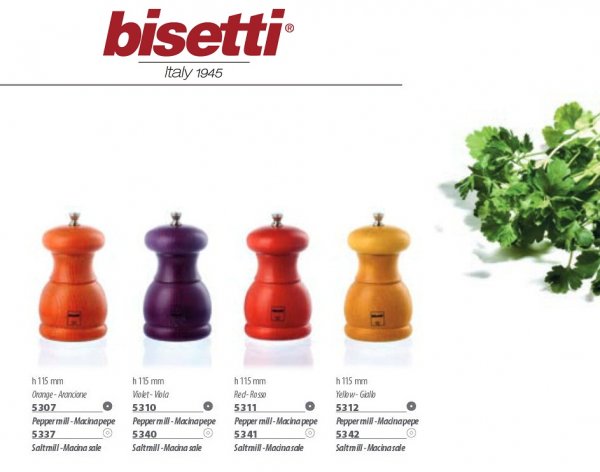 Мельница для перца Bisetti Portofino 5310, фиолетовая 115 мм