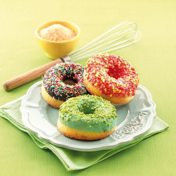 Форма силиконовая "пончики" Silikomart Donuts (d75/25мм,h28мм,100мл)