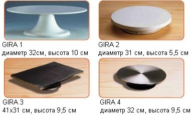Подставка для торта вращающаяся на ножке Martellato GIRA1, 32см