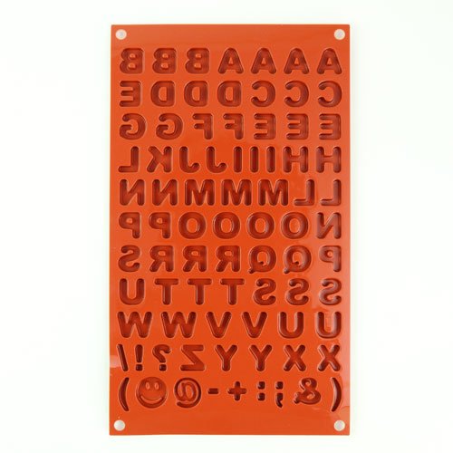 Форма силиконовая "буквы" Silikomart SF169 (175x300мм,h8мм)