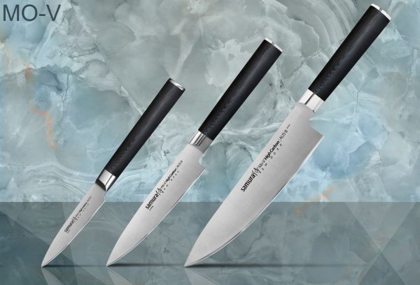 Набор из 3х ножей "Поварская тройка" Samura Mo-V SM-0230